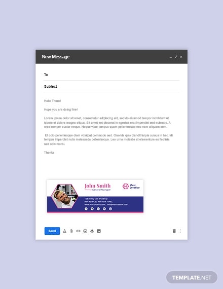 free email sigature template for mac